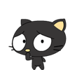 可爱搞笑的小黑猫QQ表情