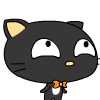 可爱搞笑的小黑猫QQ表情