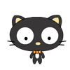 可爱搞笑的小黑猫QQ表情