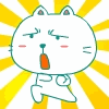 简单可爱的笨笨猫QQ表情