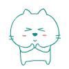 简单可爱的笨笨猫QQ表情