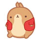 卖萌的大肥兔微信头像 可爱的Fatrabbit头像