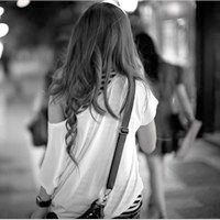 非主流唯美微信黑白头像女生 个性微信女生黑白头像