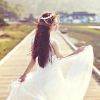婚纱背影一个人图片唯美想你网精选 穿上婚纱美得不像话