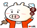 淘气猪和绿豆芽微信表情 卡通可爱微信表情