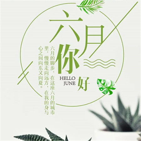 2023五月再见六月你好唯美图片 六月请对我好一点吧