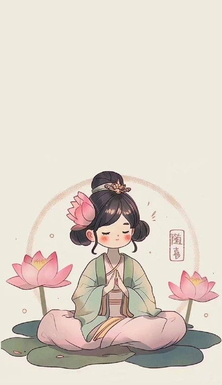 荷气生财佛系壁纸 带来好运的佛系壁纸合集