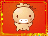 可爱布袋猪微信表情